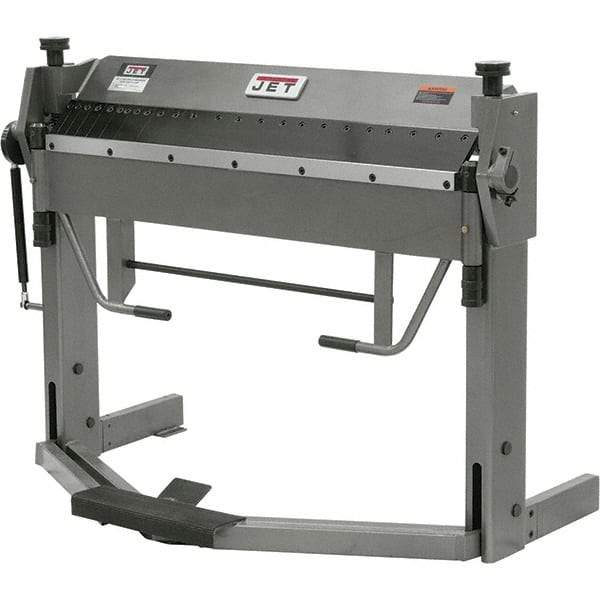 Jet - 50 Inch Bending Length, Bench Machine Box and Pan Brake - Industrial Tool & Supply