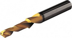 Seco - 8.5mm 140° Spiral Flute Solid Carbide Screw Machine Drill Bit - Multilayer TiAlN Finish, Right Hand Cut, 57mm Flute Length, 102mm OAL, Straight Shank, Through Coolant - Industrial Tool & Supply