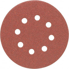 Porter-Cable - 5" Diam, 80 Grit Aluminum Oxide Adhesive PSA Disc - Medium Grade, Tan, C Weighted Backing, Flexible, 13,000 Max RPM - Industrial Tool & Supply