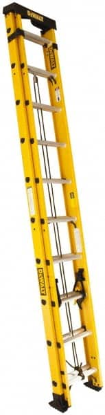 DeWALT - 40' High, Type IA Rating, Fiberglass Extension Ladder - Industrial Tool & Supply