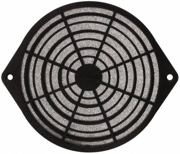 Made in USA - 120mm High x 120mm Wide x 11.2mm Deep, Tube Axial Fan Air Filter Assembly - 93% Capture Efficiency, Polyurethane Foam Media, 175°F Max, 45 Pores per Inch, Use with 120mm Square Tube Axial Fans - Industrial Tool & Supply