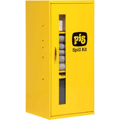 Spill Kits; Kit Type: Universal Spill Kit; Container Type: Cabinet; Absorption Capacity: 12 gal; Color: Hi-Vis Yellow; Portable: No; Capacity per Kit (Gal.): 12 gal
