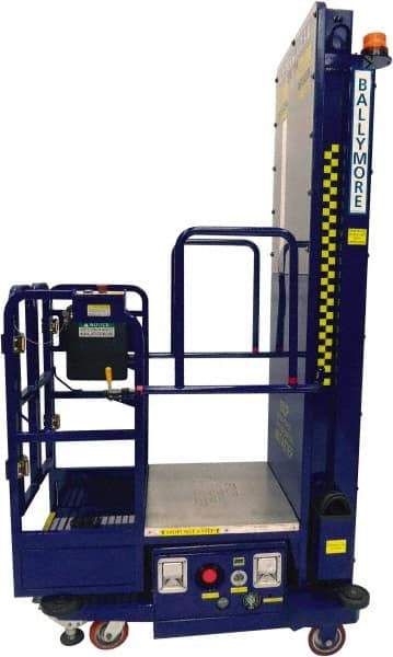 Ballymore - 650 Lb Capacity, 146" Lift Height, Battery Operated Power Stocker Lift - 146" Lift Height, Battery Operated - Industrial Tool & Supply