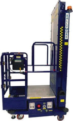 Ballymore - 650 Lb Capacity, 146" Lift Height, Battery Operated Power Stocker Lift - 146" Lift Height, Battery Operated - Industrial Tool & Supply