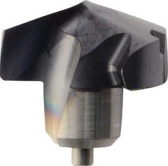 Kennametal - Series KenTIP, 21.5mm Diam Grade KCP15 140° Replaceable Drill Tip - Carbide, AlTiN Finish, Z Seat Size - Industrial Tool & Supply