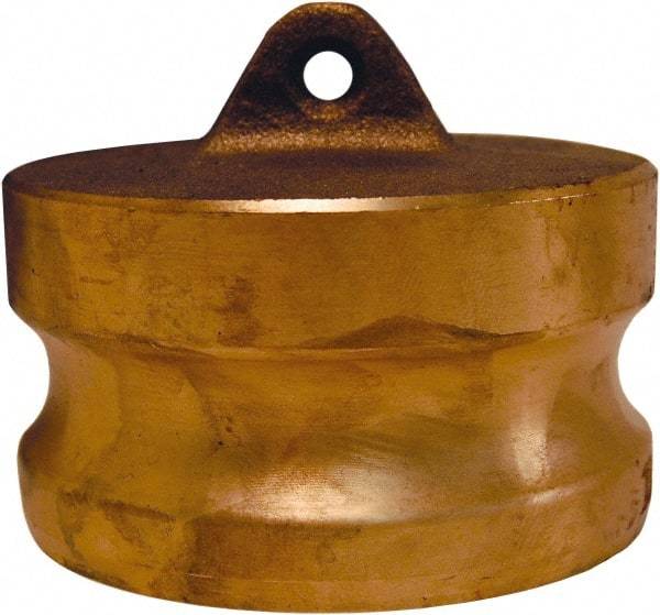 Dixon Valve & Coupling - 3" Brass Cam & Groove Suction & Discharge Hose Dust Plug For Use with Couplers - Part DP, 125 Max psi - Industrial Tool & Supply