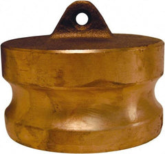 Dixon Valve & Coupling - 2" Brass Cam & Groove Suction & Discharge Hose Dust Plug For Use with Couplers - Part DP, 250 Max psi - Industrial Tool & Supply