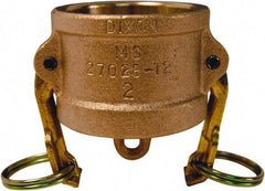 Dixon Valve & Coupling - 1" Brass Cam & Groove Suction & Discharge Hose Dust Cap For Use with Adapters - Part DC, 250 Max psi - Industrial Tool & Supply