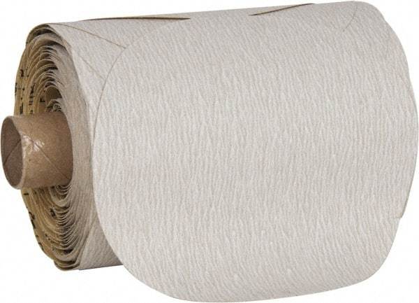 3M - 5" Diam, 220 Grit Aluminum Oxide Adhesive PSA Disc - Very Fine Grade, Purple, Film Backing, Flexible, Use with Random Orbital Sanders - Industrial Tool & Supply