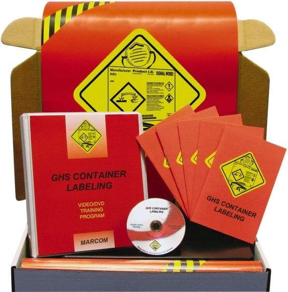 Marcom - GHS Container Labeling, Multimedia Training Kit - 12 Minute Run Time DVD, 1 Course, English - Industrial Tool & Supply