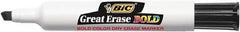 Bic - Bold, Chisel Tip, Black Dry Erase Markers - For Use with Dry Erase Boards - Industrial Tool & Supply