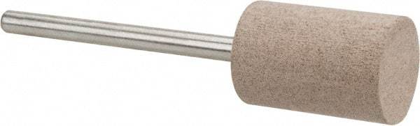 Rex Cut Product - 1/2" Head Diam x 3/4" Thickness, W186, Cylinder End, Aluminum Oxide Mounted Point - White, Fine Grade, 120 Grit, 26,250 RPM - Industrial Tool & Supply