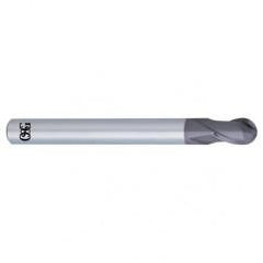 10mm Dia. - 100mm OAL - Solid Carbide - Ball Nose HP End Mill-2 FL - Industrial Tool & Supply