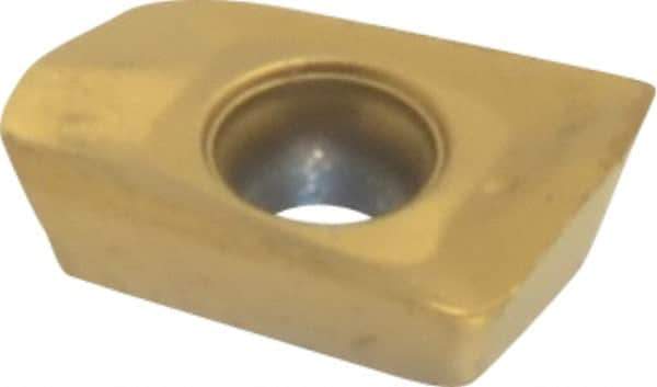 Seco - XOMX060204 M05 Grade F30M Carbide Milling Insert - TiAlN/TiN Finish, 0.096" Thick, 0.016" Corner Radius - Industrial Tool & Supply