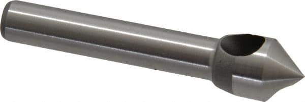 Keo - 3/8" Head Diam, 1/4" Shank Diam, 0 Flute 82° Cobalt Countersink - Bright Finish, 1-3/4" OAL, Single End, Straight Shank, Right Hand Cut - Industrial Tool & Supply
