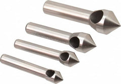 Keo - 4 Piece, 5/16 to 5/8" Head Diam, 82° Included Angle, Single End Countersink Set - Industrial Tool & Supply