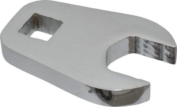 Proto - 21mm 1/2" Drive Full Polish Chrome Open End Crowfoot Wrench - 2.6" OAL - Industrial Tool & Supply