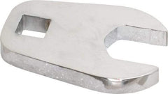 Proto - 22mm 1/2" Drive Full Polish Chrome Open End Crowfoot Wrench - 2.9" OAL - Industrial Tool & Supply