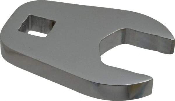 Proto - 27mm 1/2" Drive Full Polish Chrome Open End Crowfoot Wrench - 2.9" OAL - Industrial Tool & Supply