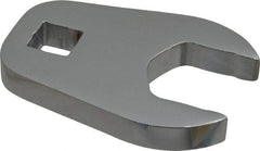 Proto - 27mm 1/2" Drive Full Polish Chrome Open End Crowfoot Wrench - 2.9" OAL - Industrial Tool & Supply