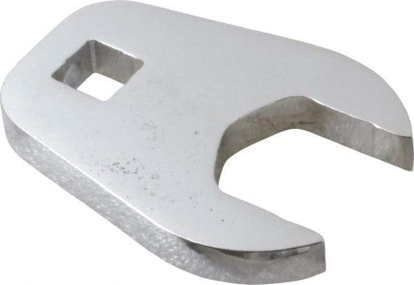 Proto - 28mm 1/2" Drive Full Polish Chrome Open End Crowfoot Wrench - 3" OAL - Industrial Tool & Supply