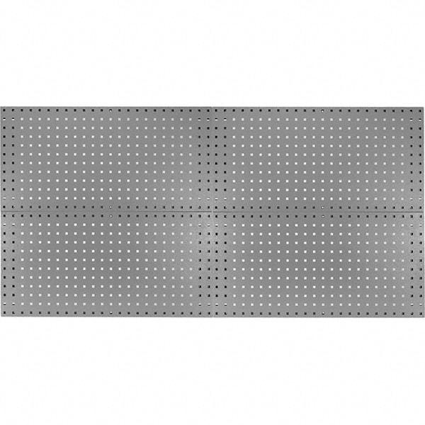 Kennedy - 18" Wide x 36" High Industrial Steel Tool Peg Board System - 4 Panels, 60 Hooks, Steel, Gray - Industrial Tool & Supply