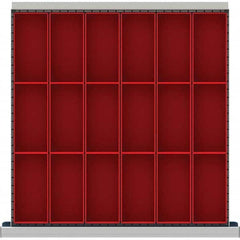LISTA - 18-Compartment Drawer Divider Layout for 3.15" High Drawers - Industrial Tool & Supply