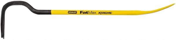 Stanley - 24" OAL Wrecking Bar - 5-21/64" Wide, Spring Steel - Industrial Tool & Supply
