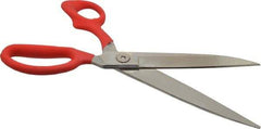 Wiss - 6" LOC, 12-1/2" OAL Inlaid Heavy Duty Shears - Left Hand, Offset Handle, For Composite Materials, Fabrics, Upholstery - Industrial Tool & Supply