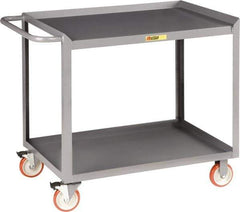Little Giant - 1,200 Lb Capacity, 2 Shelf Mobile Workbench - 48" Wide x 24" Deep x 35-1/2" High, Steel - Industrial Tool & Supply