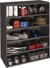 Durham - 10 Bin, Small Parts Storage Bin - 12" Deep x 33-7/8" Wide x 42" High - Industrial Tool & Supply