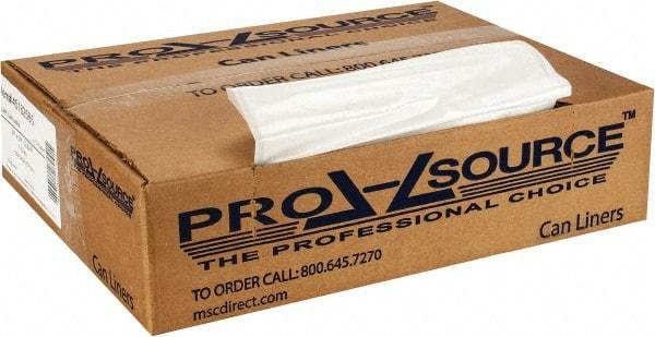 PRO-SOURCE - 1.25 mil Thick, Heavy-Duty Trash Bags - 33" Wide x 39" High, Clear - Industrial Tool & Supply