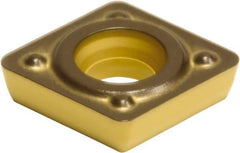 Sumitomo - CPMT21.51 ENS Grade AC630M Carbide Turning Insert - Al2O3 Finish, 80° Diamond, 1/4" Inscr Circle, 3/32" Thick, 1/64" Corner Radius - Industrial Tool & Supply