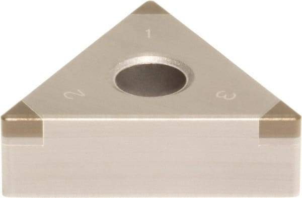 Sumitomo - 3NU-TNGA333 Grade BN700 PCBN Turning Insert - Uncoated, 60° Triangle, 3/8" Inscr Circle, 3/16" Thick, 3/64" Corner Radius - Industrial Tool & Supply