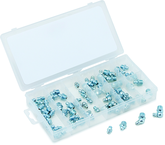 70 Pc. Grease Fitting Assortment - Contains: straight; 45 degree and 90 degree - Industrial Tool & Supply