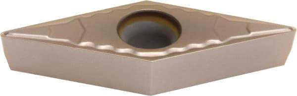 Sumitomo - VBMT221 ELU Grade T3000Z Cermet Turning Insert - TiN/AlN Finish, 35° Diamond, 1/4" Inscr Circle, 1/8" Thick, 1/64" Corner Radius - Industrial Tool & Supply