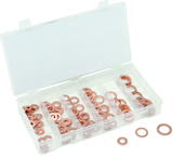 110 Pc. Copper Washer Assortment - 1/4" - 5/8" - Industrial Tool & Supply