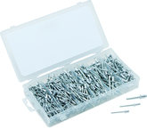 500 Pc. Aluminum Rivet Assortment - rustproof aluminum rivet body; steel mandrel - Industrial Tool & Supply