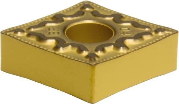 Sumitomo - CNMG432 EEF Grade AC630M Carbide Turning Insert - Al2O3 Finish, 80° Diamond, 1/2" Inscr Circle, 3/16" Thick, 1/32" Corner Radius - Industrial Tool & Supply