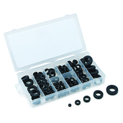 125 pieces Rubber Grommet Assortment. Contains: rubber grommets and rubber plugs - Industrial Tool & Supply