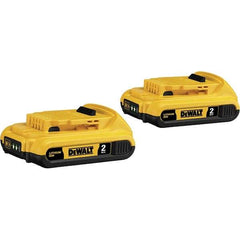 DeWALT - 20 Volt Lithium-Ion Power Tool Battery - 2 Ahr Capacity, 1/2 hr Charge Time, Series XR - Industrial Tool & Supply