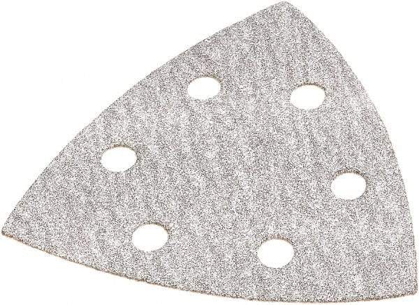 DeWALT - 80 Grit, Aluminum Oxide TriangleSanding Sheet - 3-1/2" Long x 3-3/4" Wide, Medium Grade, Weighted Cloth Backing - Industrial Tool & Supply