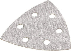 DeWALT - 80 Grit, Aluminum Oxide TriangleSanding Sheet - 3-1/2" Long x 3-3/4" Wide, Medium Grade, Weighted Cloth Backing - Industrial Tool & Supply