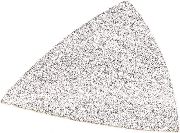 DeWALT - 80 Grit, Aluminum Oxide TriangleSanding Sheet - 3-1/2" Long x 3-3/4" Wide, Medium Grade, Weighted Cloth Backing - Industrial Tool & Supply