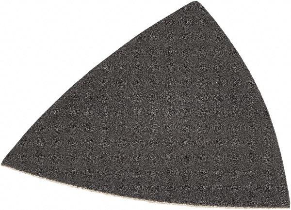DeWALT - 220 Grit, Aluminum Oxide TriangleSanding Sheet - 3-1/2" Long x 3-3/4" Wide, Very Fine Grade, Weighted Cloth Backing - Industrial Tool & Supply