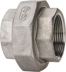 Value Collection - 1-1/2" Grade 304 Stainless Steel Pipe Union - FNPT x FNPT End Connections, 150 psi - Industrial Tool & Supply