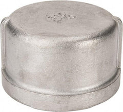Value Collection - 2" Grade 316 Stainless Steel Pipe End Cap - FNPT End Connections, 150 psi - Industrial Tool & Supply