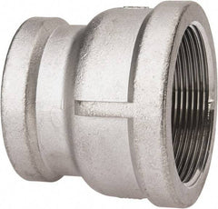 Value Collection - 1-1/4 x 1" Grade 316 Stainless Steel Pipe Reducer Coupling - FNPT x FNPT End Connections, 150 psi - Industrial Tool & Supply