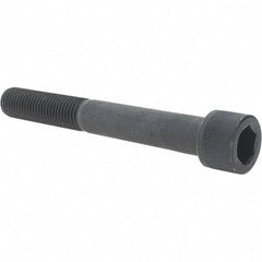 Value Collection - 7/8-9 UNC Hex Socket Drive, Socket Cap Screw - Alloy Steel, Black Oxide Finish, Partially Threaded, 7" Length Under Head - Industrial Tool & Supply