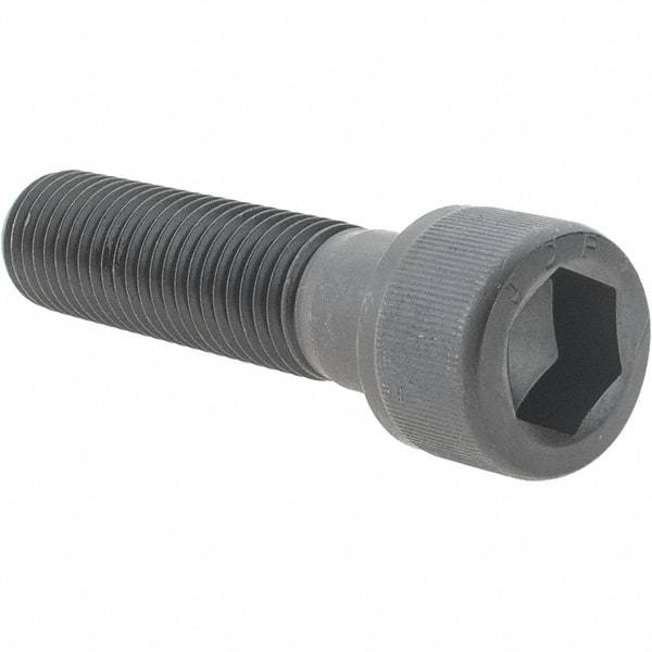 Value Collection - 7/8-9 UNC Hex Socket Drive, Socket Cap Screw - Alloy Steel, Black Oxide Finish, Partially Threaded, 3-1/2" Length Under Head - Industrial Tool & Supply